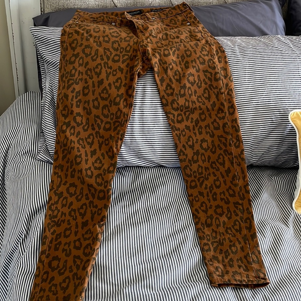 BR cheetah print jeans